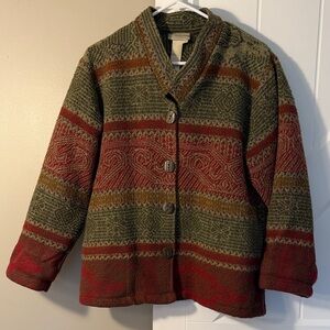 Vintage fall quilt Jacket